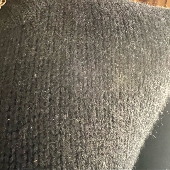 J Crew 100% Wool Striped Black, Tan, Cream Crewneck Sweater Size Small - Picture 7 of 10